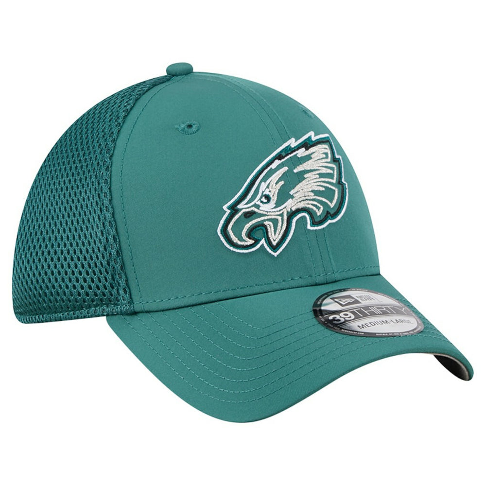 Philadelphia Eagles New Era Outline 39THIRTY Flex Hat Midnight Green | NFL