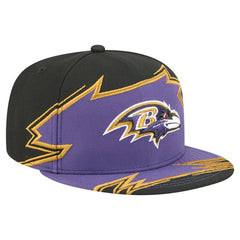 Baltimore Ravens New Era Break 59FIFTY Fitted Hat Black/Purple | NFL