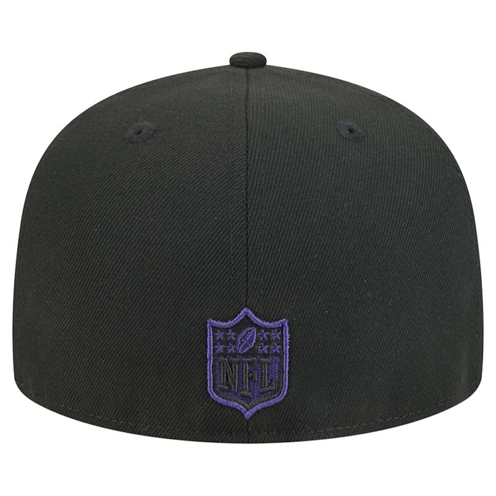 Baltimore Ravens New Era Break 59FIFTY Fitted Hat Black/Purple | NFL