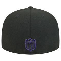 Baltimore Ravens New Era Break 59FIFTY Fitted Hat Black/Purple | NFL