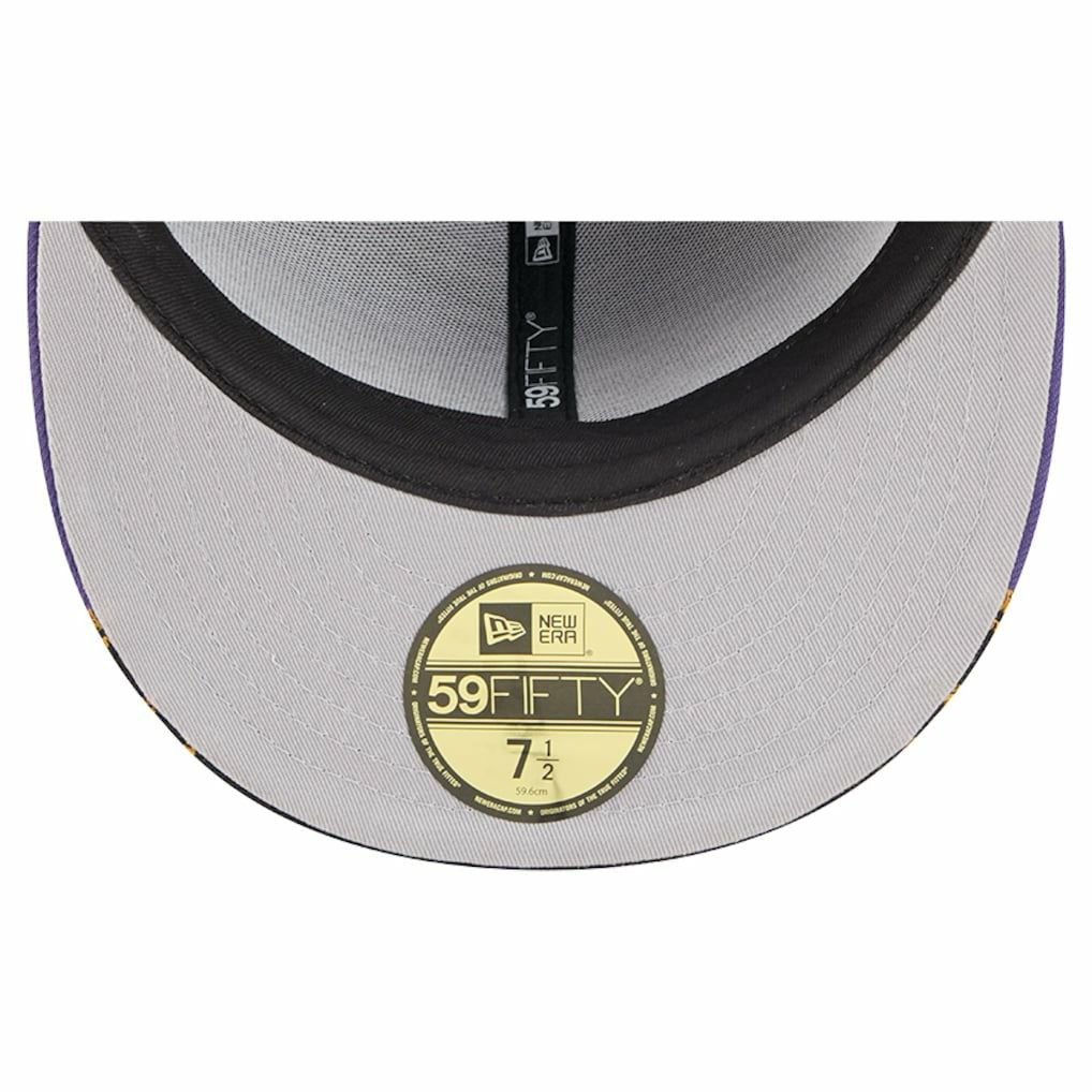 Baltimore Ravens New Era Break 59FIFTY Fitted Hat Black/Purple | NFL