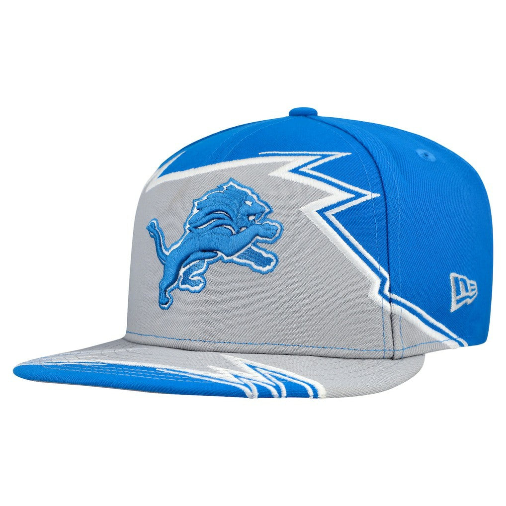 Detroit Lions New Era Break 59FIFTY Fitted Hat Blue/Gray | NFL