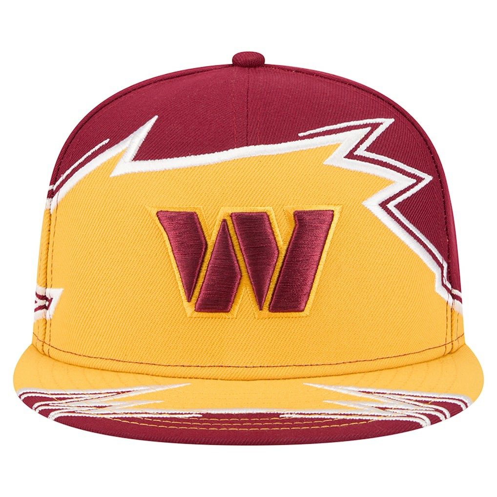 Washington Commanders New Era Break 59FIFTY Fitted Hat Burgundy/Gold | NFL