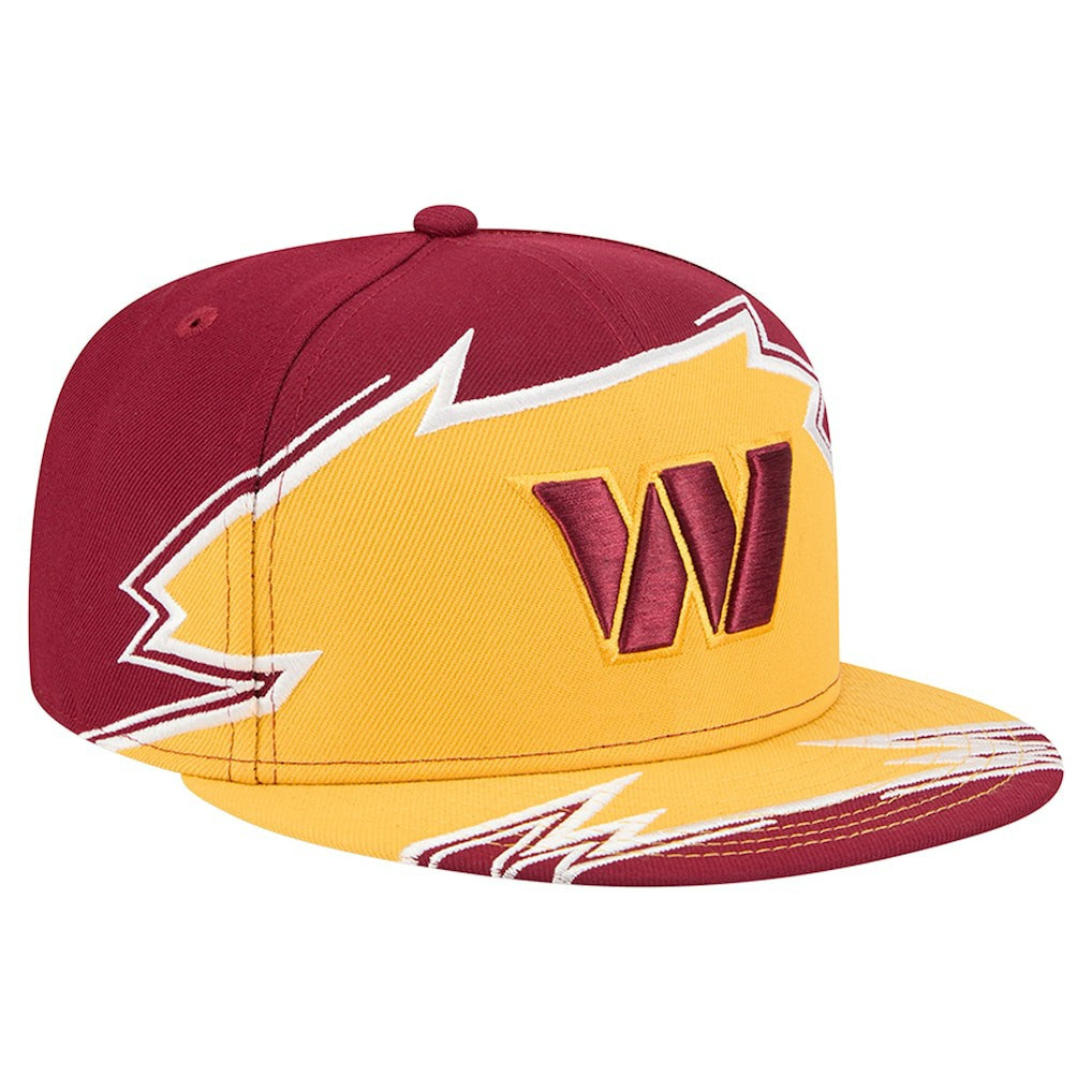 Washington Commanders New Era Break 59FIFTY Fitted Hat Burgundy/Gold | NFL