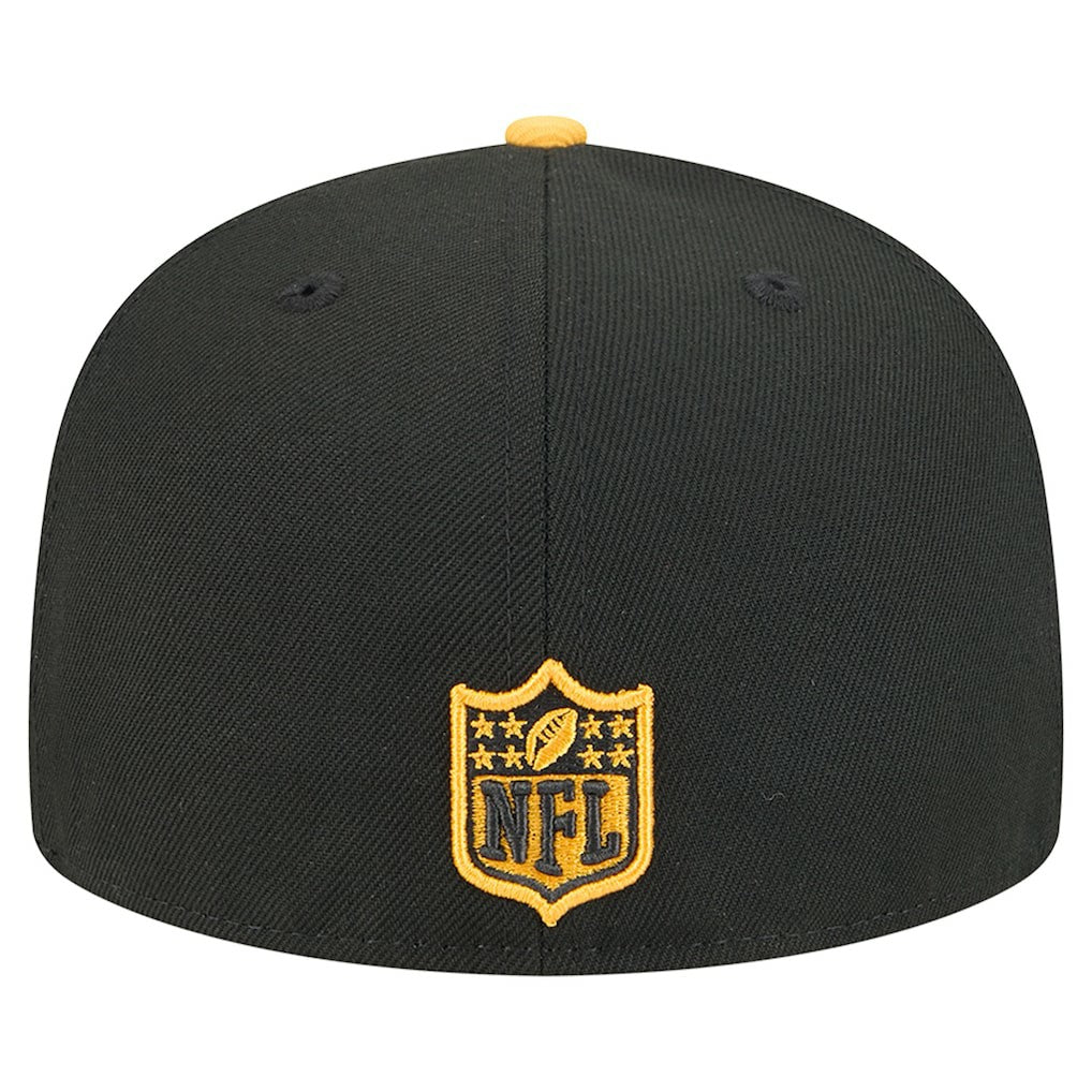 Pittsburgh Steelers New Era Break 59FIFTY Fitted Hat Black/Gold | NFL