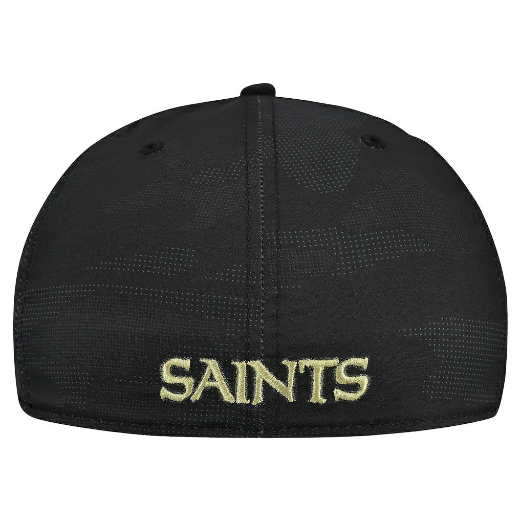 New Orleans Saints New Era Tonal Camo 39THIRTY Stretch Fit Hat Black | NFL