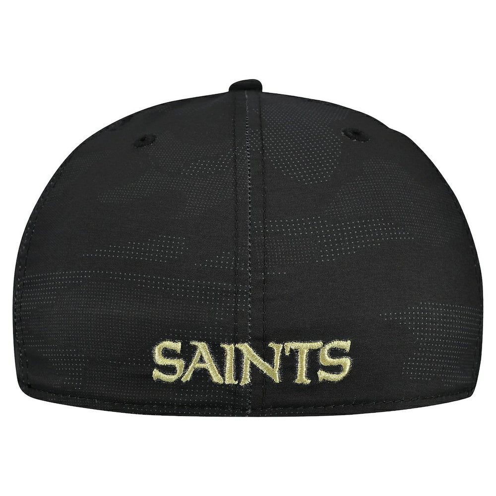 New Orleans Saints New Era Tonal Camo 39THIRTY Stretch Fit Hat Black | NFL