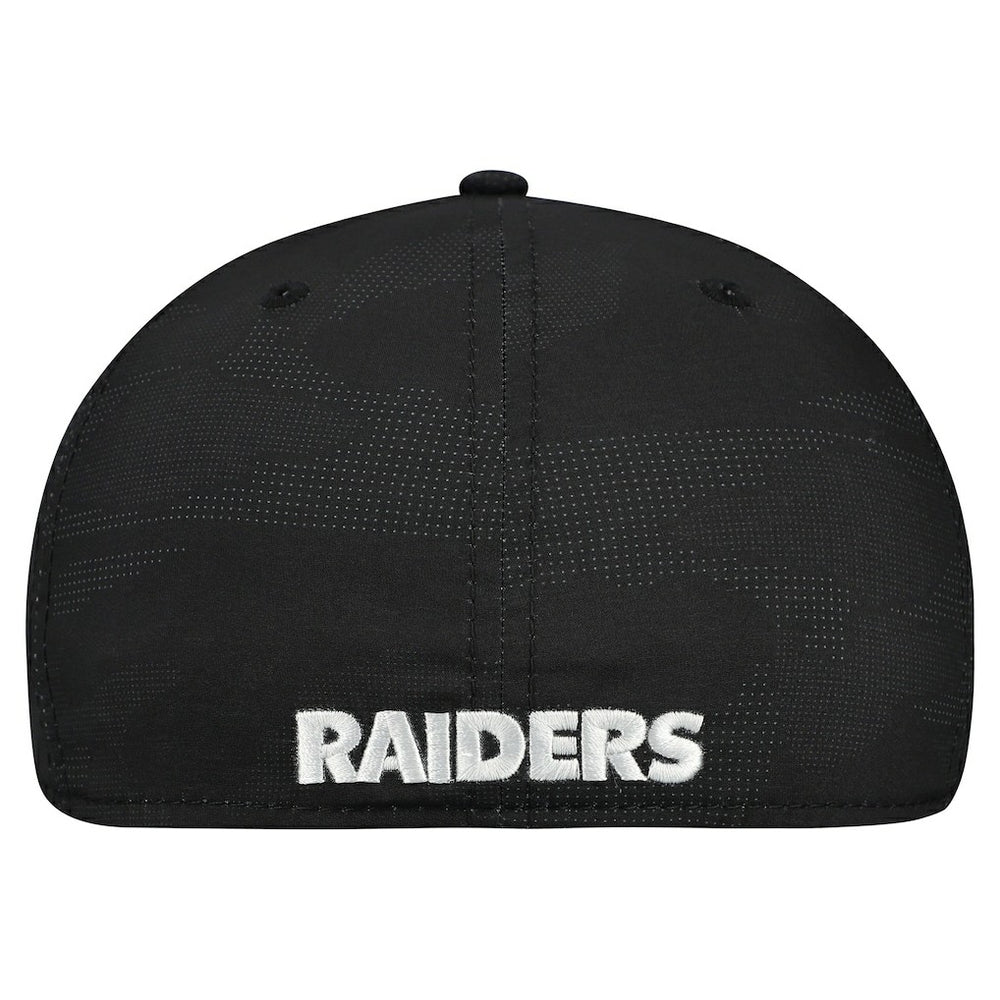 Las Vegas Raiders New Era Tonal Camo 39THIRTY Stretch Fit Hat Black | NFL