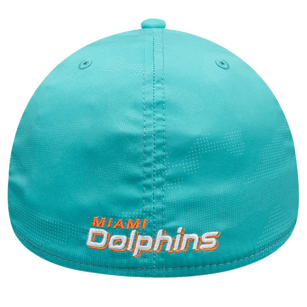 Miami Dolphins New Era Tonal Camo 39THIRTY Stretch Fit Hat Aqua | NFL