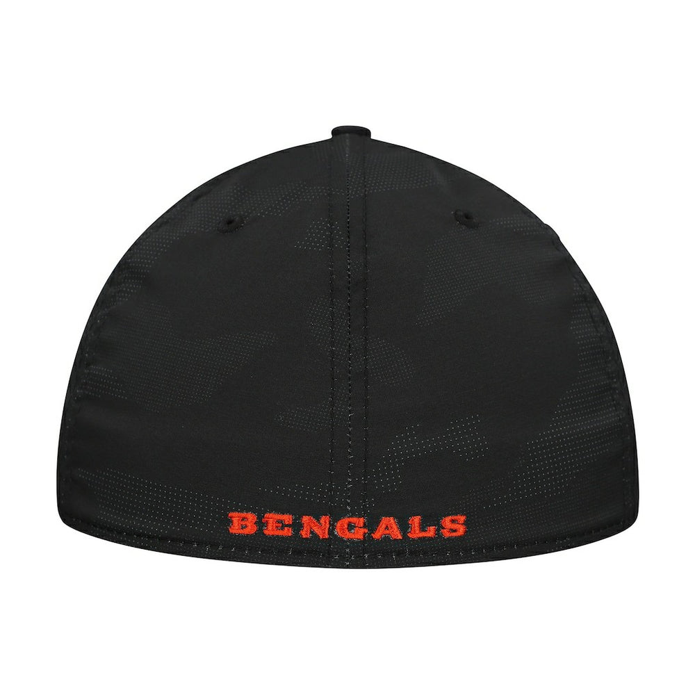 Cincinnati Bengals New Era Tonal Camo 39THIRTY Stretch Fit Hat Black | NFL