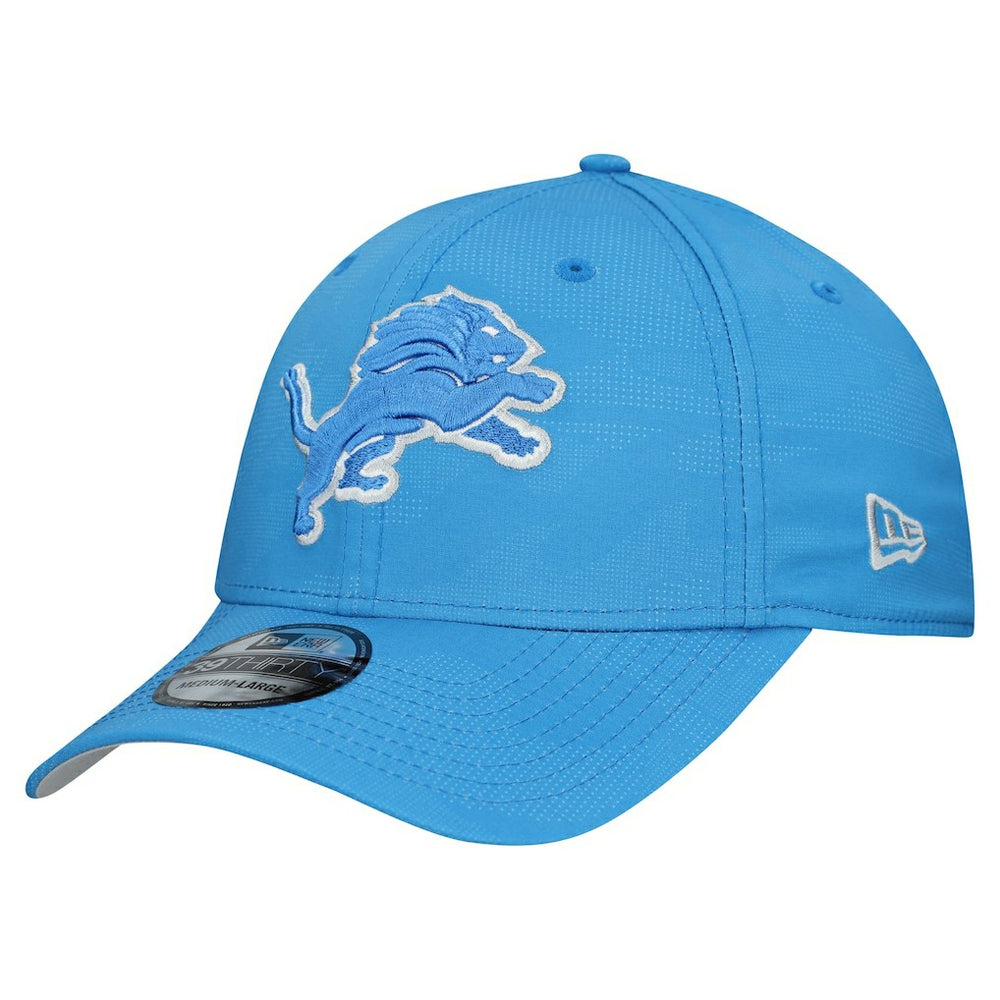 Detroit Lions New Era Tonal Camo 39THIRTY Stretch Fit Hat Blue | NFL
