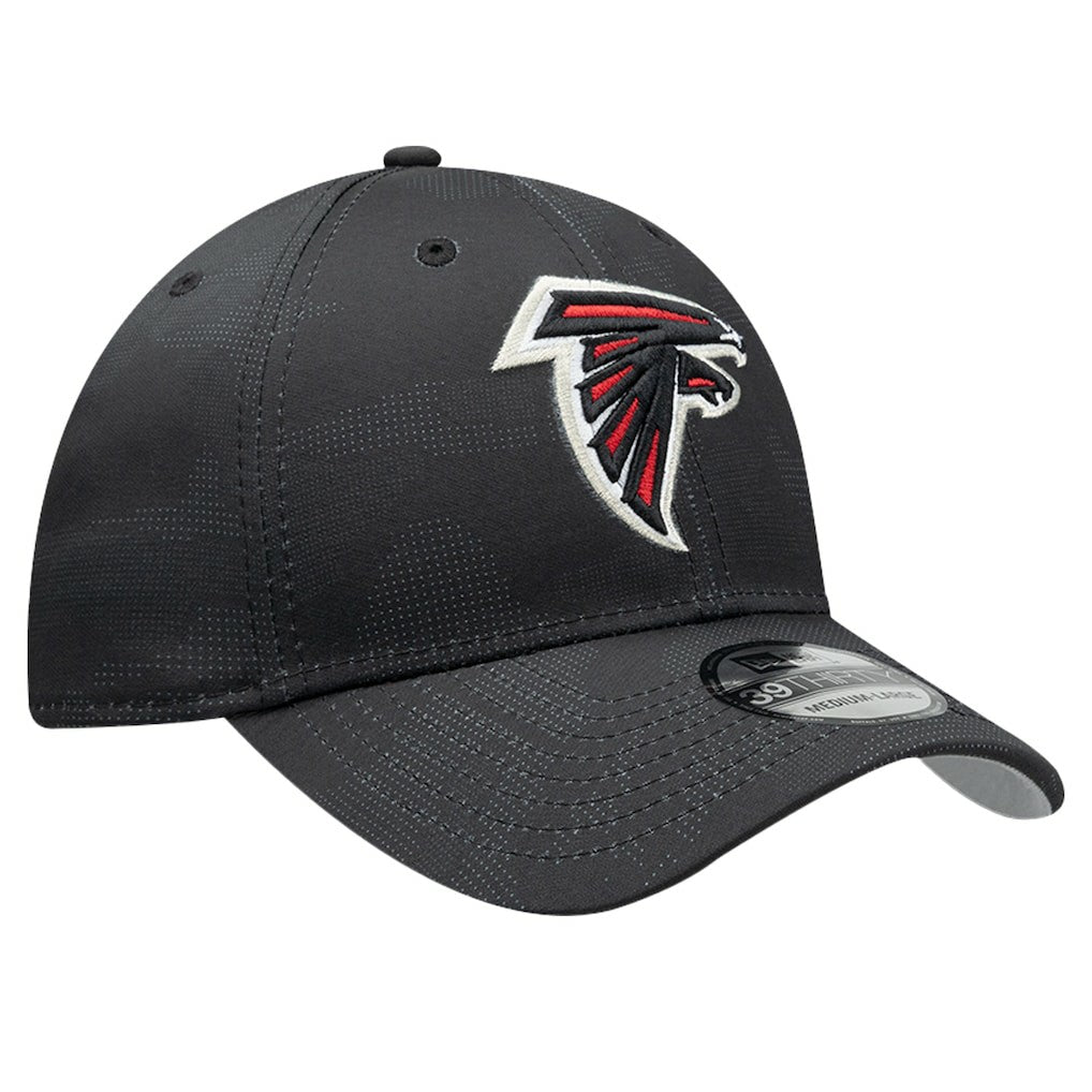 Atlanta Falcons New Era Tonal Camo 39THIRTY Stretch Fit Hat Black | NFL