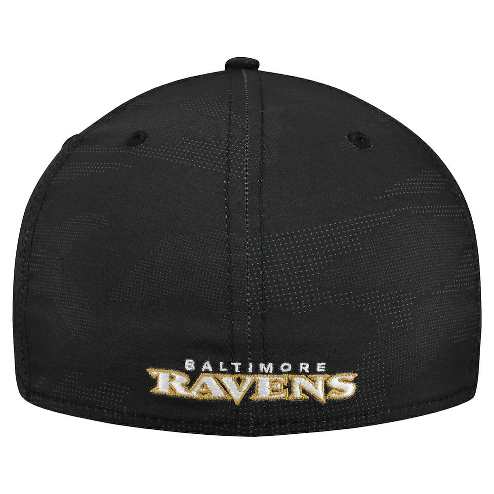 Baltimore Ravens New Era Tonal Camo 39THIRTY Stretch Fit Hat Black | NFL