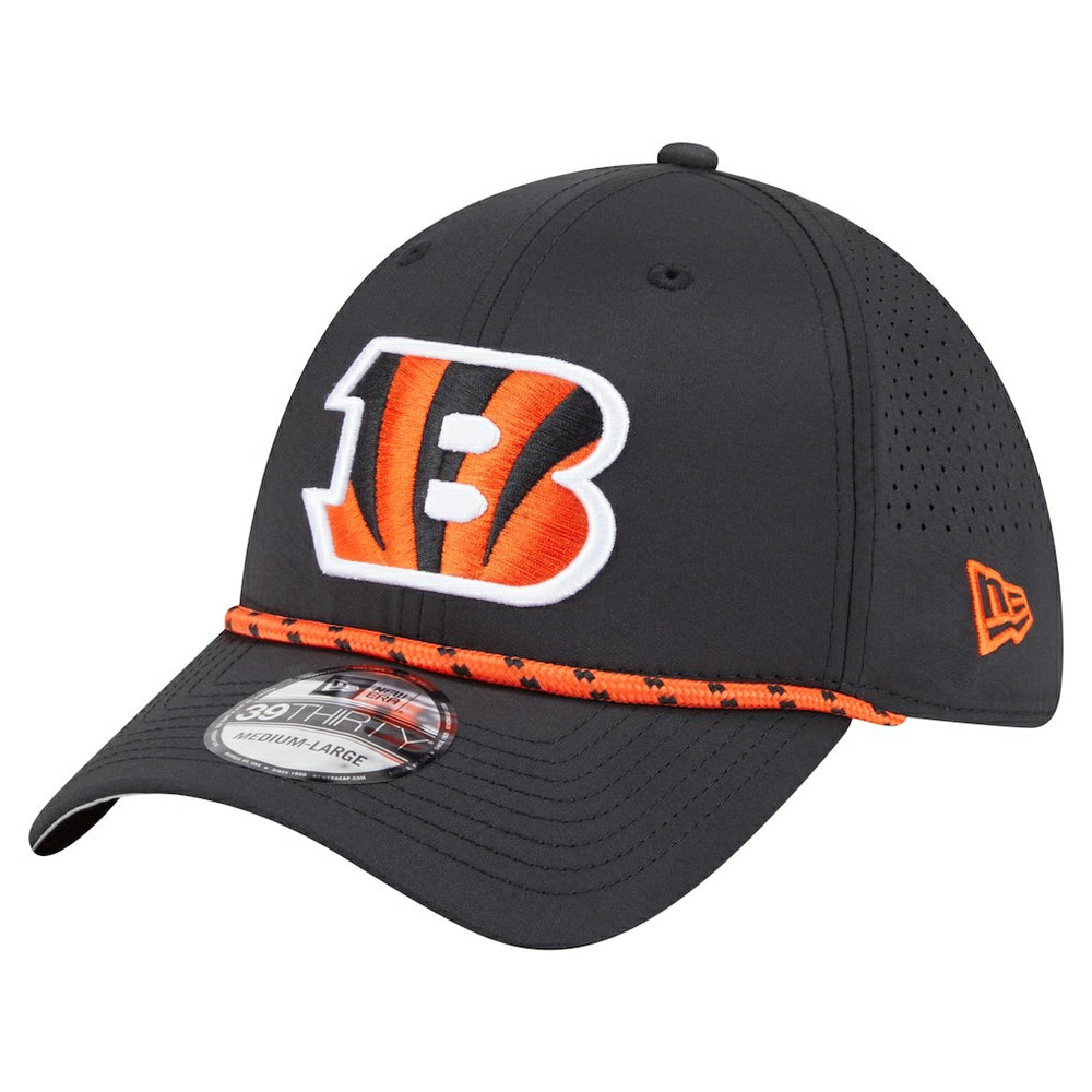 Cincinnati Bengals New Era Perforated 39THIRTY Flex Hat Black | NFL