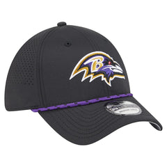 Baltimore Ravens New Era Perforated 39THIRTY Flex Hat Black | NFL
