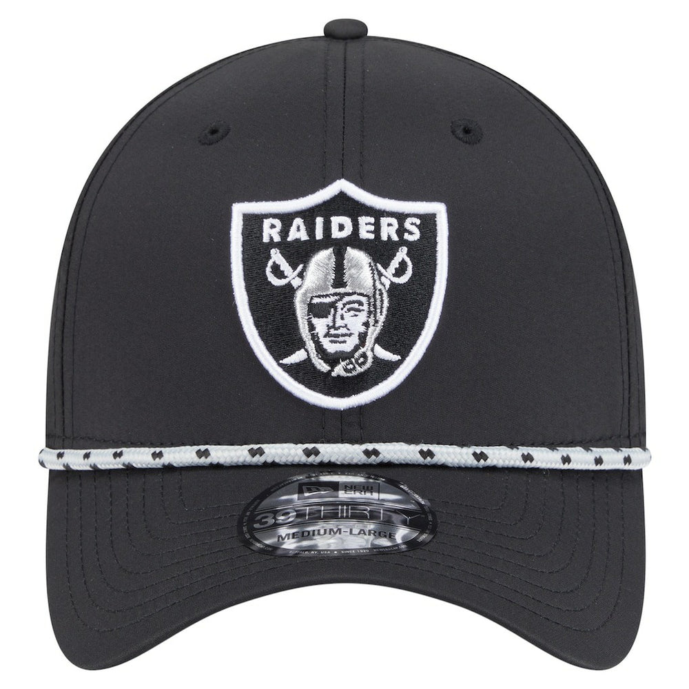 Las Vegas Raiders New Era Perforated 39THIRTY Flex Hat Black | NFL