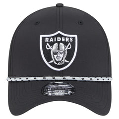 Las Vegas Raiders New Era Perforated 39THIRTY Flex Hat Black | NFL
