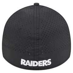 Las Vegas Raiders New Era Perforated 39THIRTY Flex Hat Black | NFL