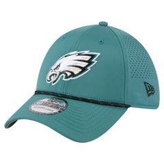 Philadelphia Eagles New Era Perforated 39THIRTY Flex Hat Midnight Green | NFL