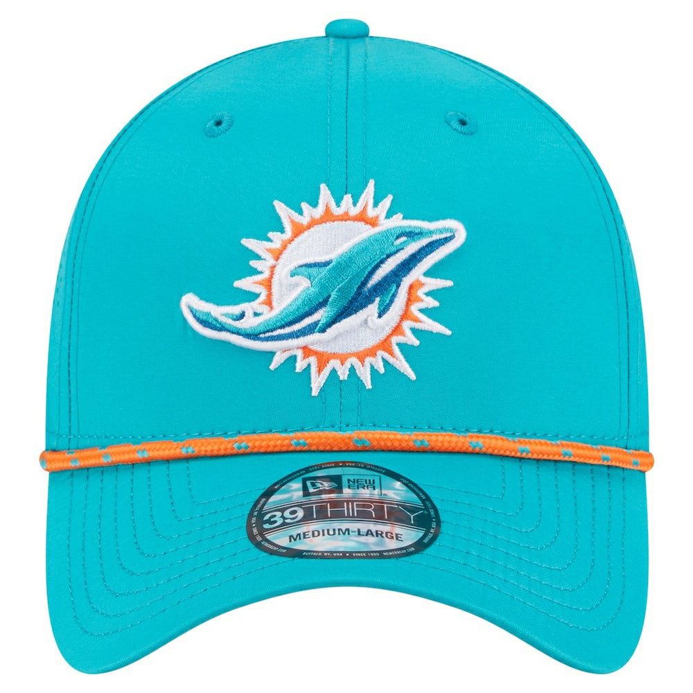 Miami Dolphins New Era Perforated 39THIRTY Flex Hat Aqua | NFL