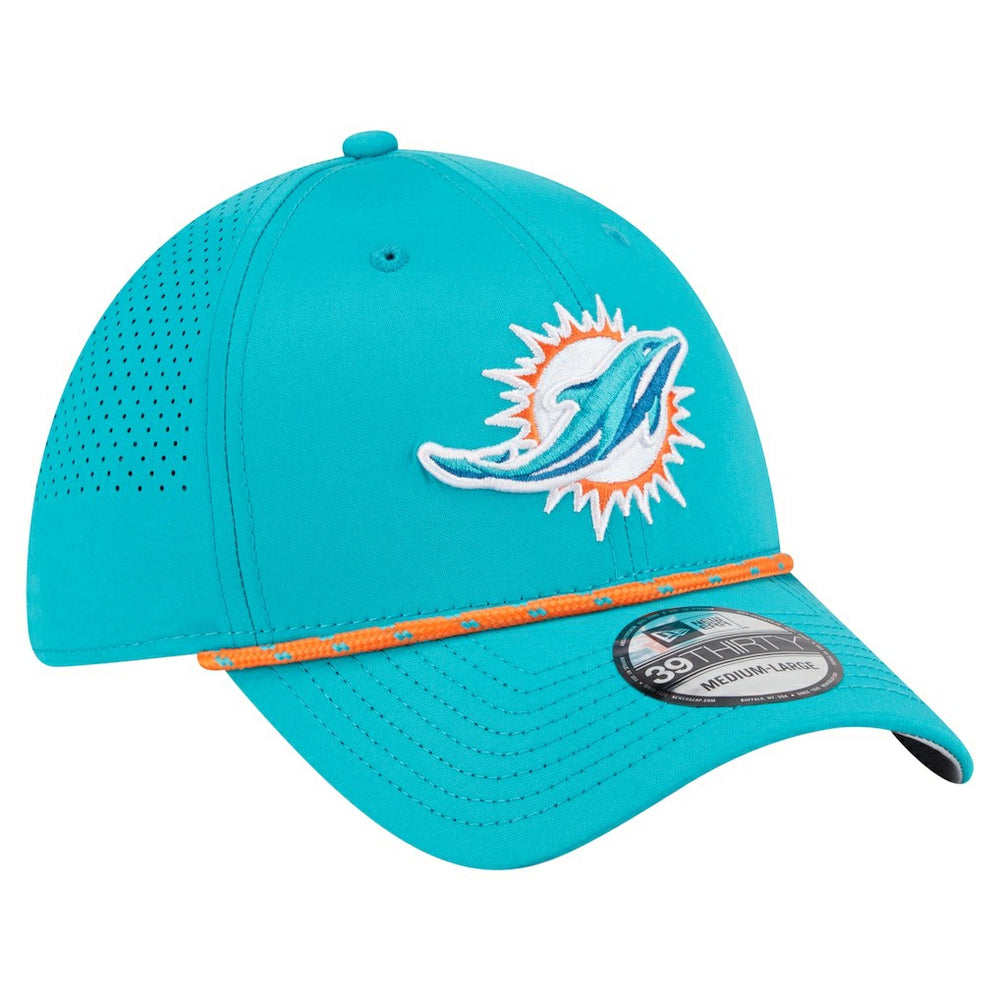 Miami Dolphins New Era Perforated 39THIRTY Flex Hat Aqua | NFL