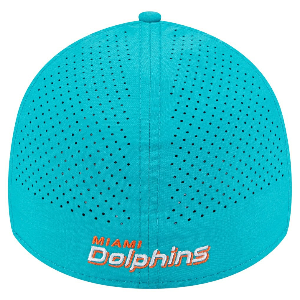 Miami Dolphins New Era Perforated 39THIRTY Flex Hat Aqua | NFL