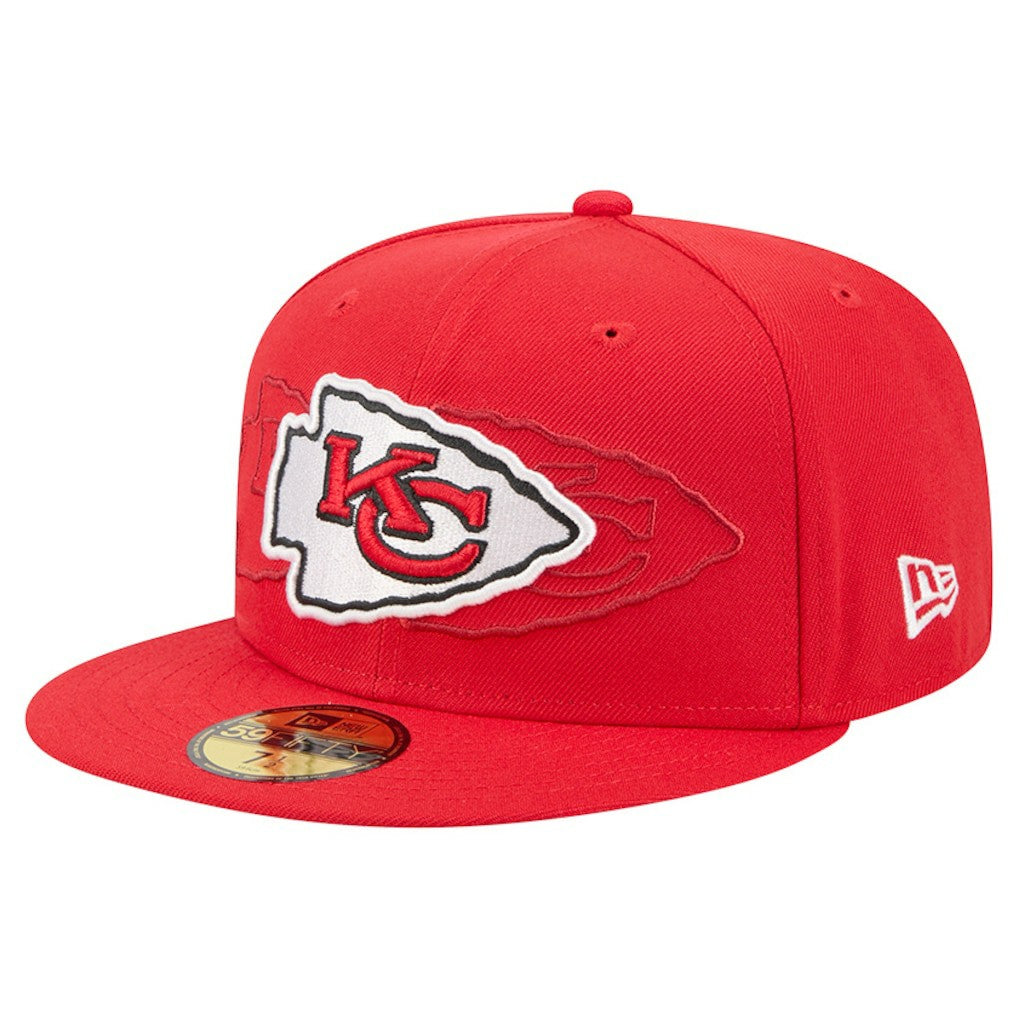 Kansas City Chiefs New Era Tri-Hit 59FIFTY Fitted Hat Red | NFL