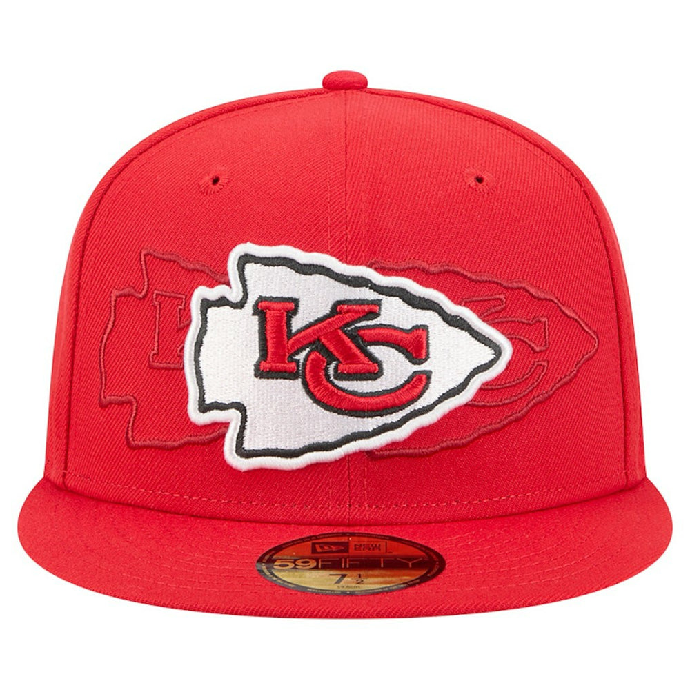 Kansas City Chiefs New Era Tri-Hit 59FIFTY Fitted Hat Red | NFL