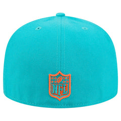 Miami Dolphins New Era Tri-Hit 59FIFTY Fitted Hat Aqua | NFL