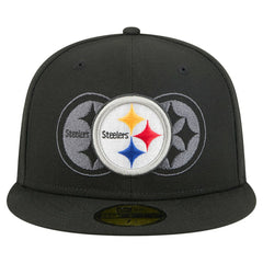 Pittsburgh Steelers New Era Tri-Hit 59FIFTY Fitted Hat Black | NFL