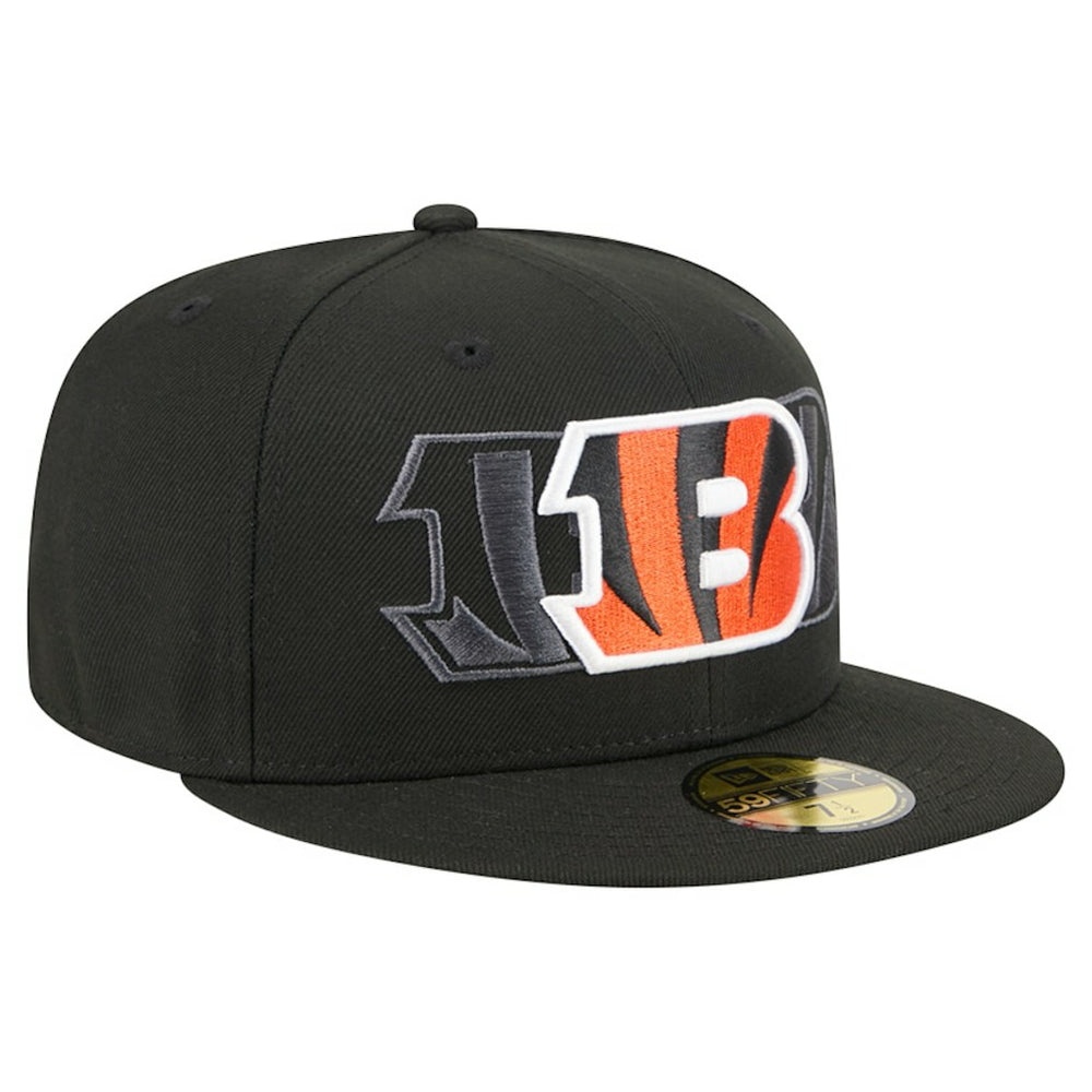Cincinnati Bengals New Era Tri-Hit 59FIFTY Fitted Hat Black | NFL