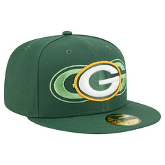 Green Bay Packers New Era Tri-Hit 59FIFTY Fitted Hat Green | NFL