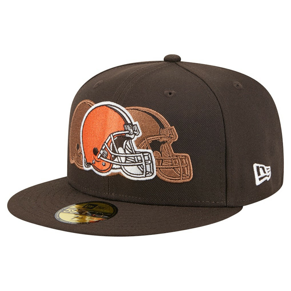 Cleveland Browns New Era Tri-Hit 59FIFTY Fitted Hat Brown | NFL