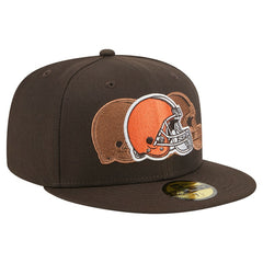 Cleveland Browns New Era Tri-Hit 59FIFTY Fitted Hat Brown | NFL