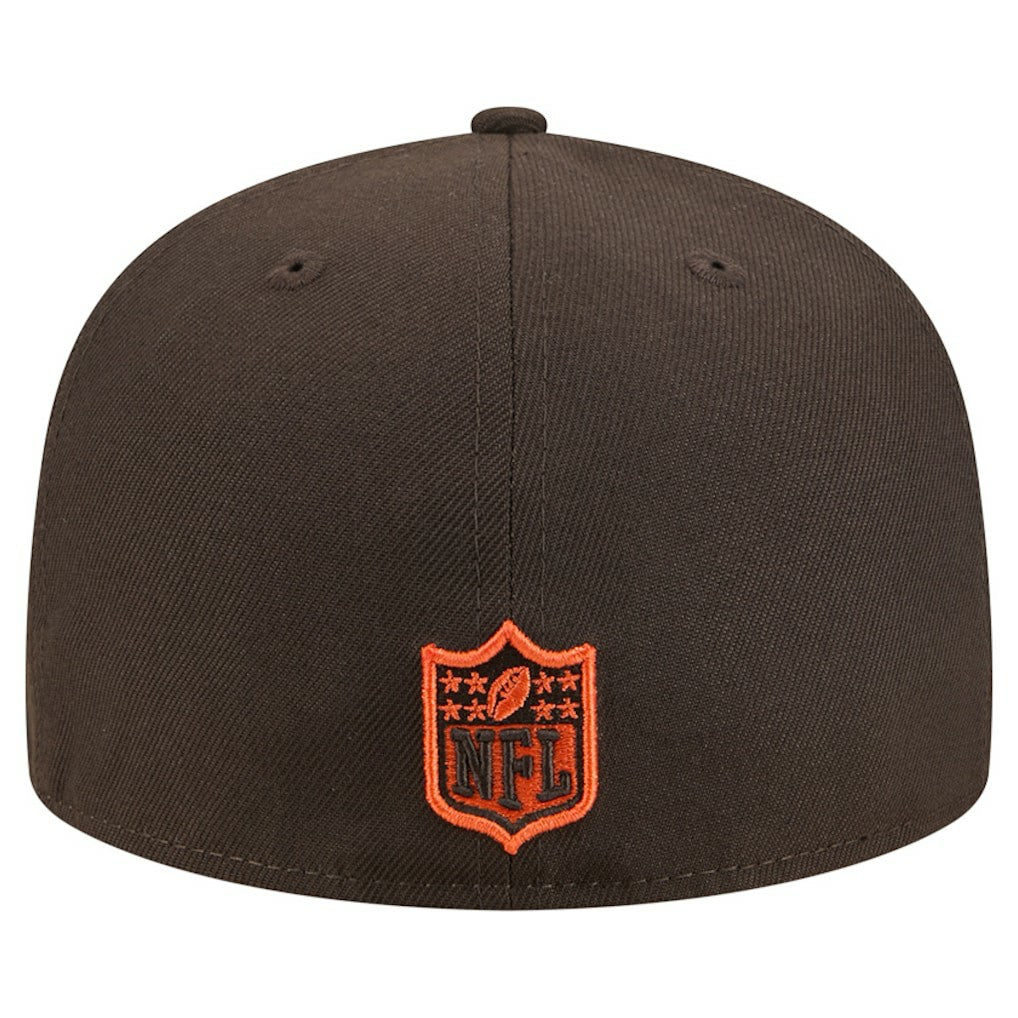 Cleveland Browns New Era Tri-Hit 59FIFTY Fitted Hat Brown | NFL