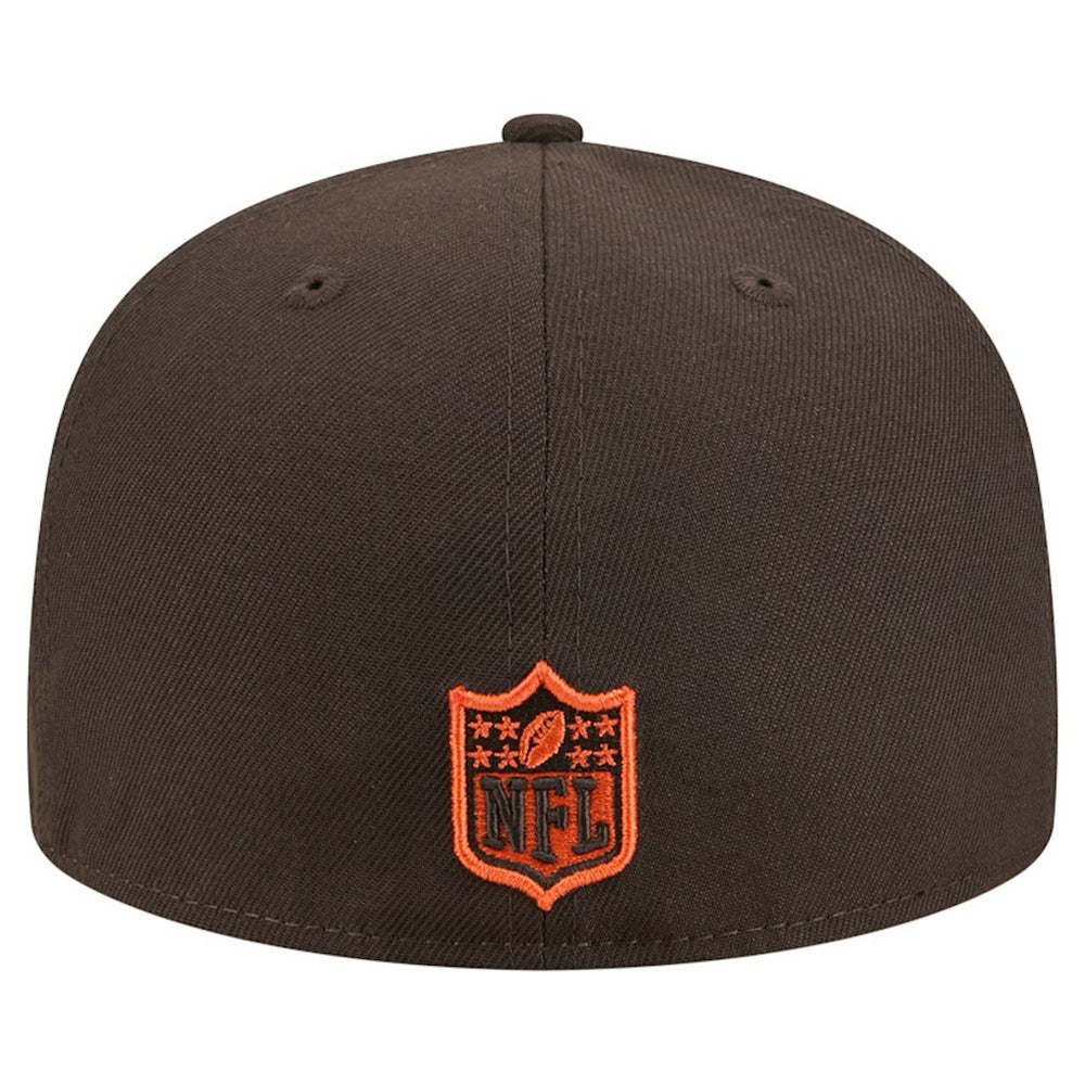 Cleveland Browns New Era Tri-Hit 59FIFTY Fitted Hat Brown | NFL