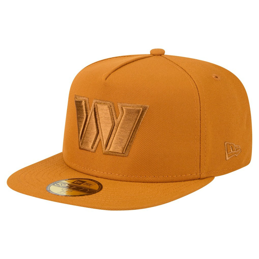 Washington Commanders New Era Color Pack A-Frame 59FIFTY Fitted Hat Brown | NFL