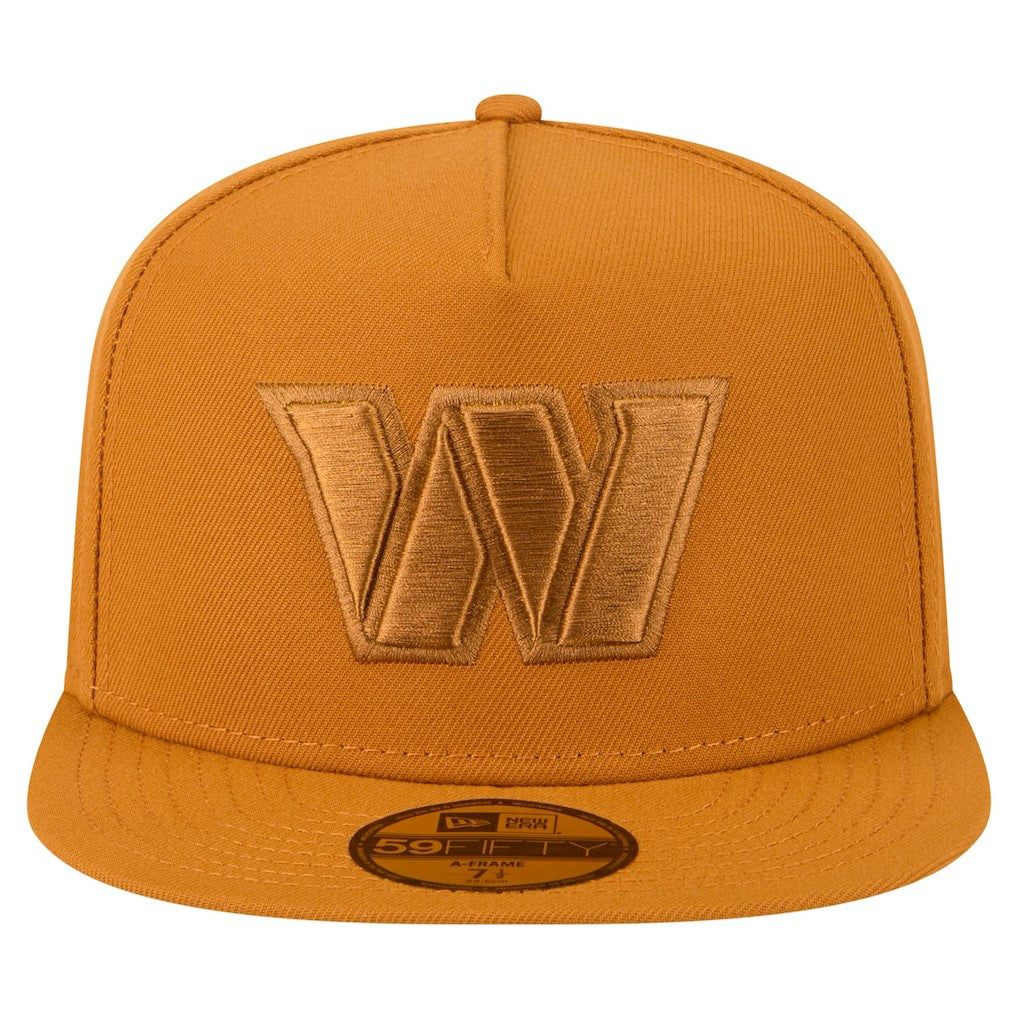 Washington Commanders New Era Color Pack A-Frame 59FIFTY Fitted Hat Brown | NFL