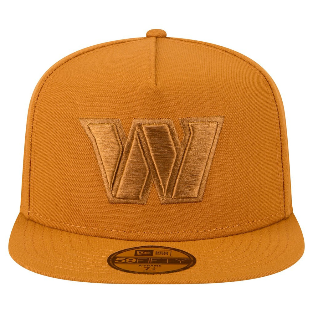 Washington Commanders New Era Color Pack A-Frame 59FIFTY Fitted Hat Brown | NFL