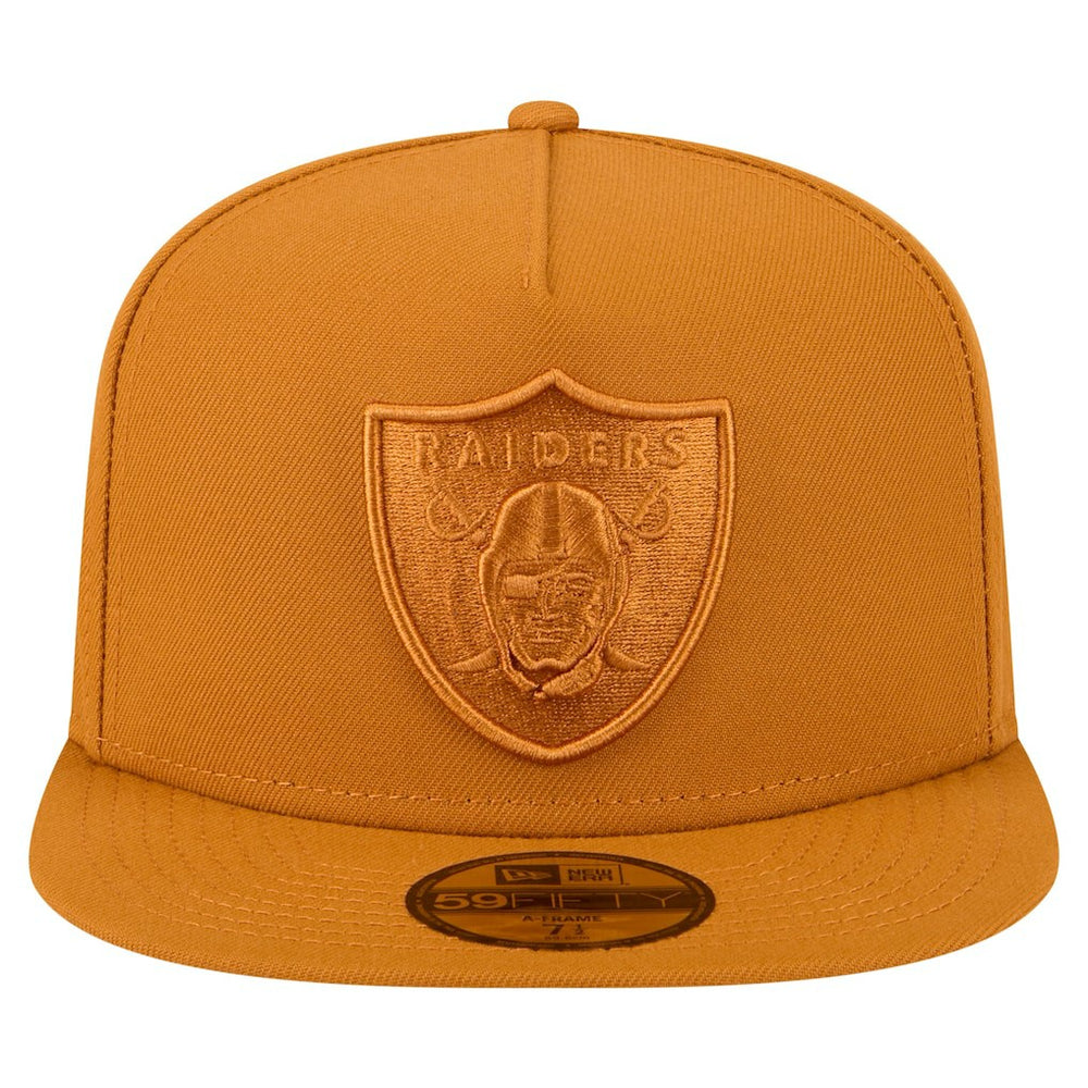 Las Vegas Raiders New Era Color Pack A-Frame 59FIFTY Fitted Hat Brown | NFL