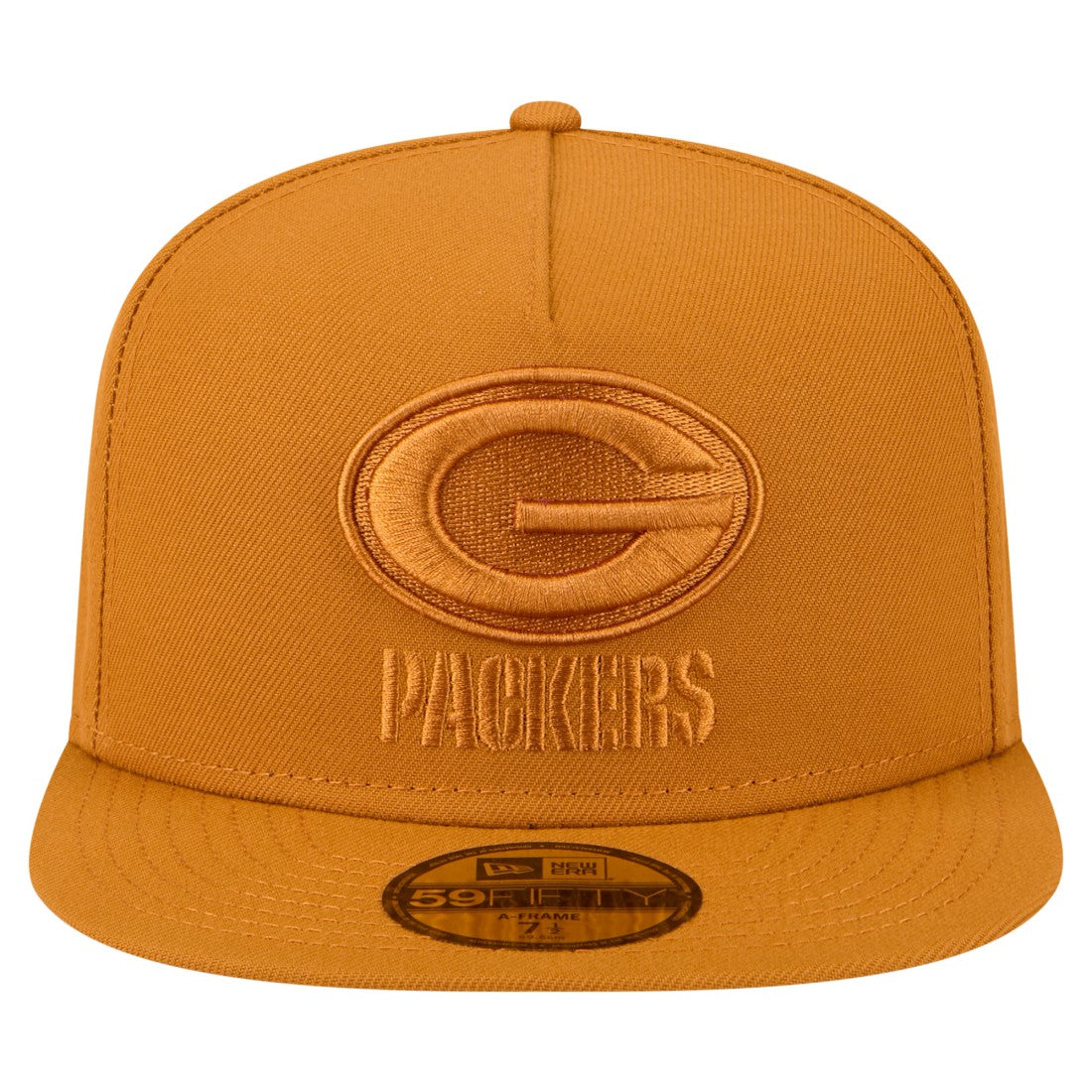 Green Bay Packers New Era Color Pack A-Frame 59FIFTY Fitted Hat Brown | NFL