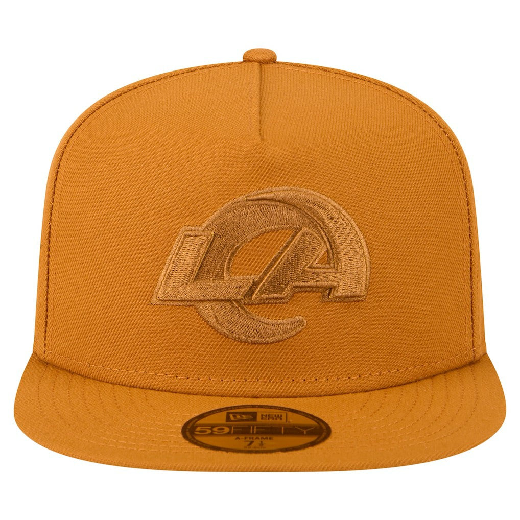 Los Angeles Rams New Era Color Pack A-Frame 59FIFTY Fitted Hat Brown | NFL