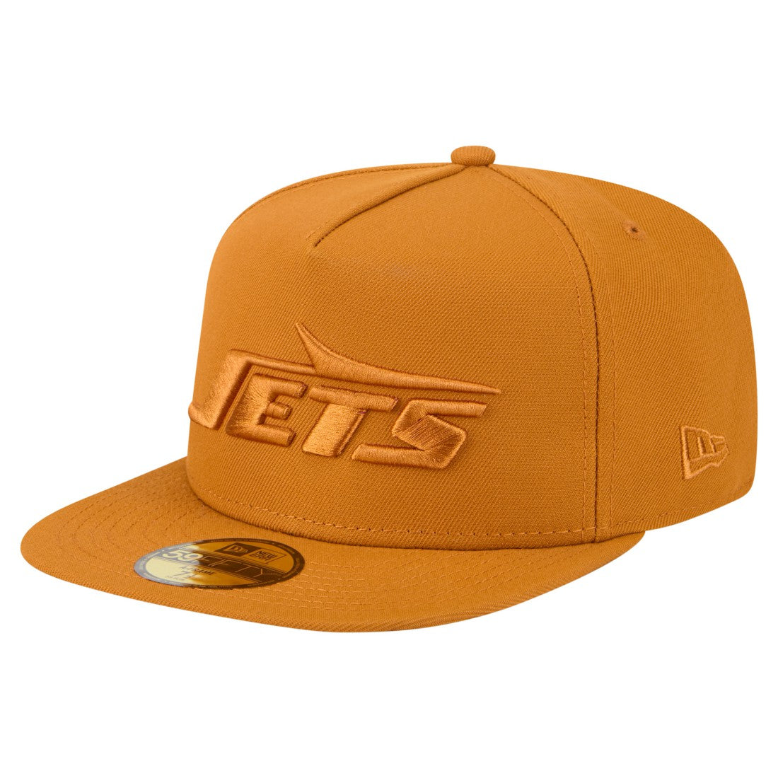 New York Jets New Era Color Pack A-Frame 59FIFTY Fitted Hat Brown | NFL