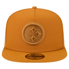 Pittsburgh Steelers New Era Color Pack A-Frame 59FIFTY Fitted Hat Brown | NFL