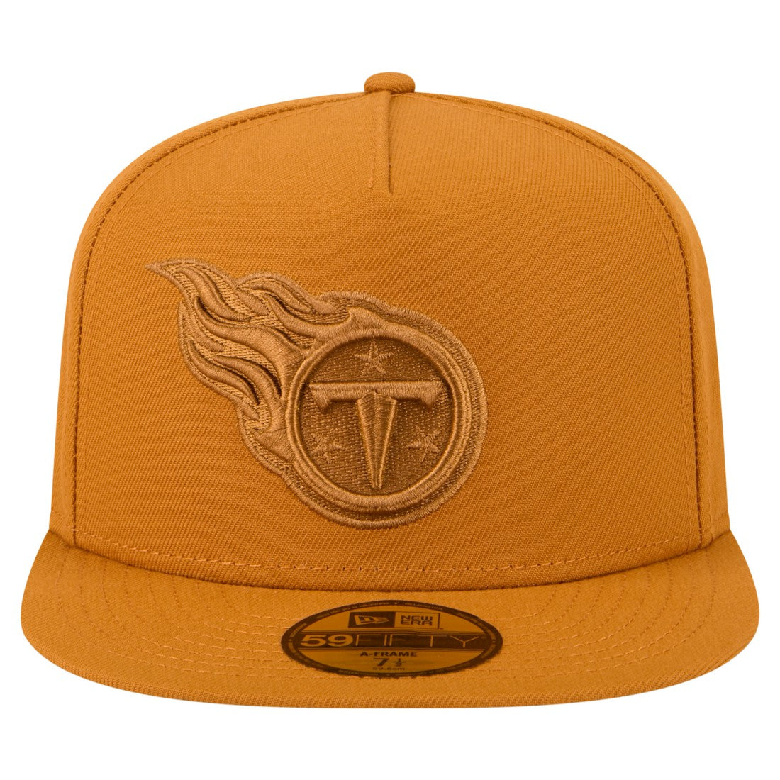Tennessee Titans New Era Color Pack A-Frame 59FIFTY Fitted Hat Brown | NFL
