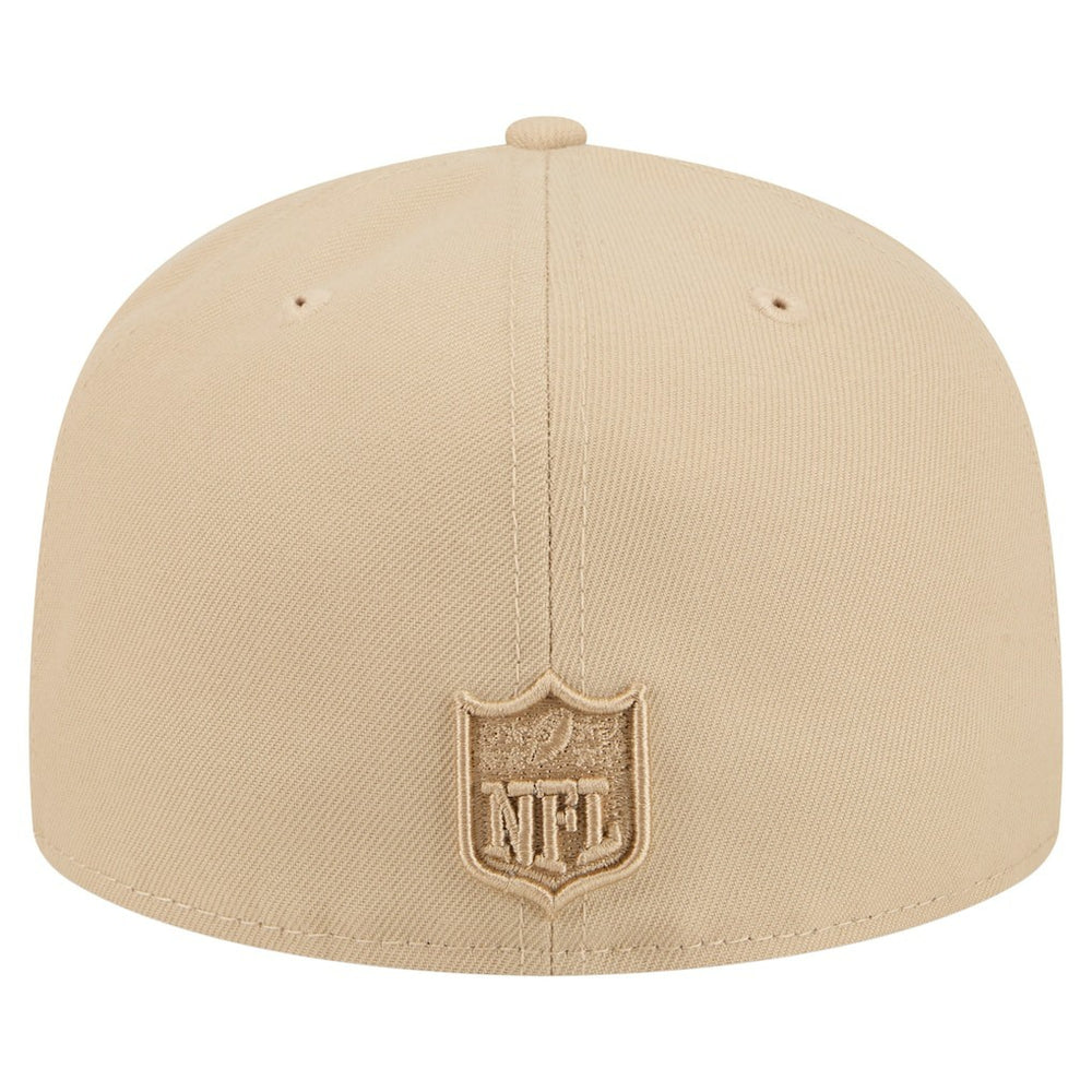 Detroit Lions New Era Color Pack A-Frame 59FIFTY Fitted Hat Light Beige | NFL