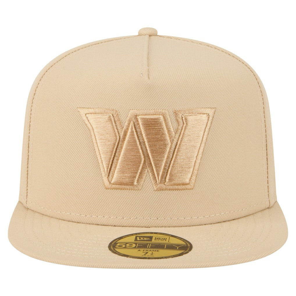 Washington Commanders New Era Color Pack A-Frame 59FIFTY Fitted Hat Light Beige | NFL