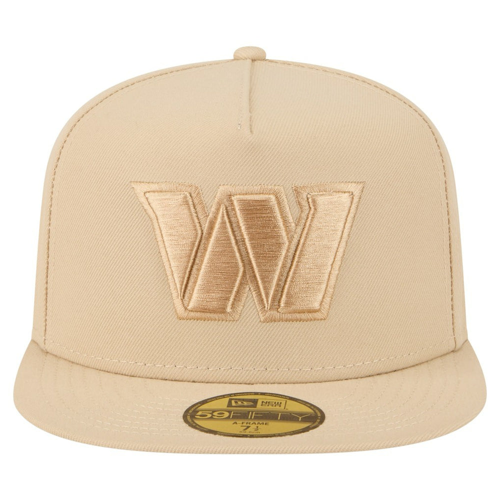 Washington Commanders New Era Color Pack A-Frame 59FIFTY Fitted Hat Light Beige | NFL