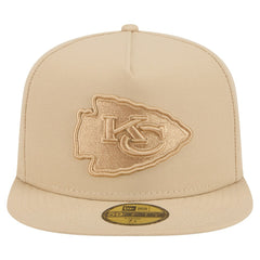 Kansas City Chiefs New Era Color Pack A-Frame 59FIFTY Fitted Hat Light Beige | NFL