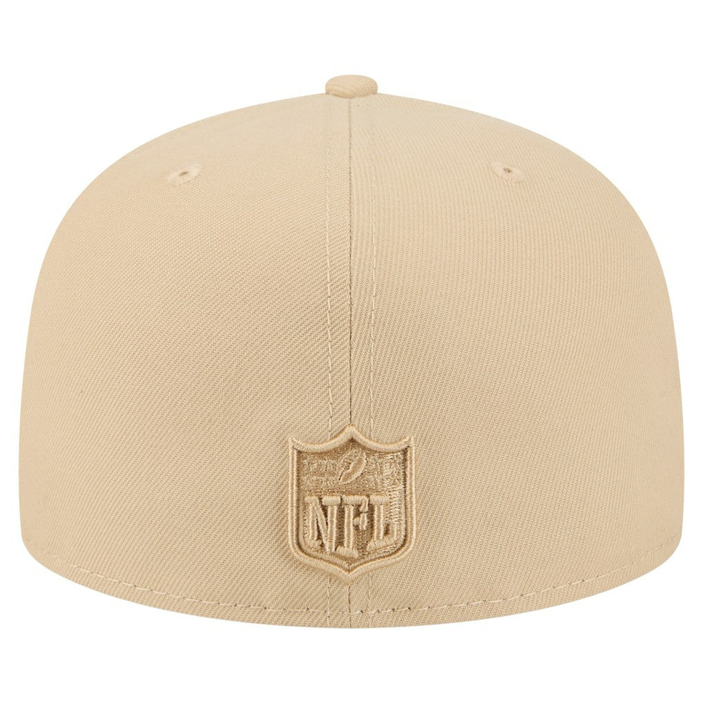 Los Angeles Chargers New Era Color Pack A-Frame 59FIFTY Fitted Hat Beige | NFL